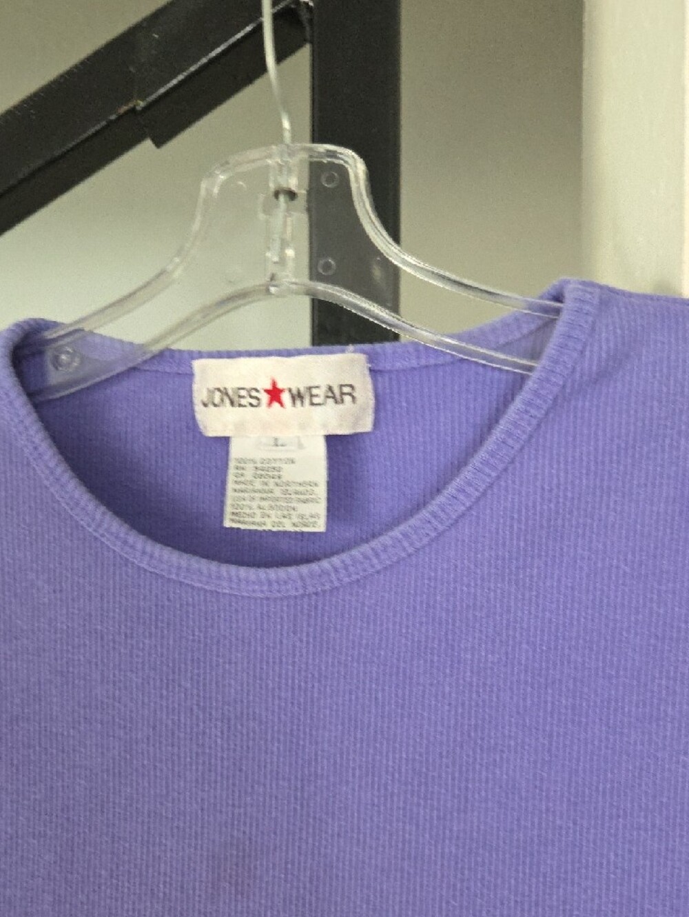Jones Wear Lavender Ribbed Tank Top - Picture 3 of 7